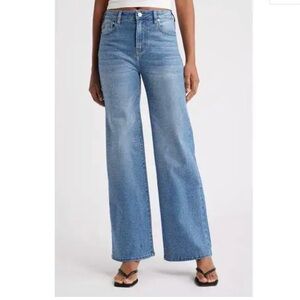 Rhinestone wide leg jeans